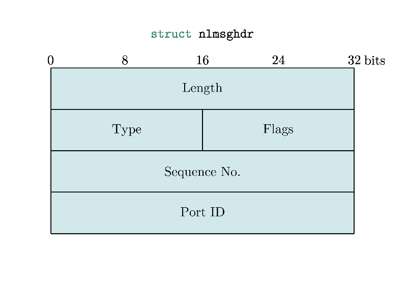 Figure 4. Struct of the Netlink header