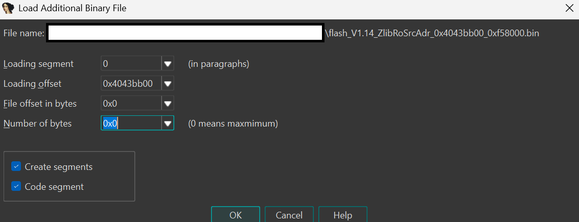 Loading offset configuration
